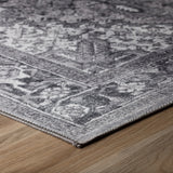 8' X 10' Purple Oriental Distressed Non Skid Area Rug