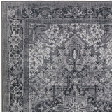 3' X 5' Grey Oriental Distressed Non Skid Area Rug