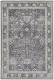 3' X 5' Grey Oriental Distressed Non Skid Area Rug