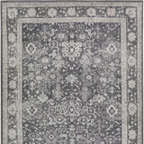 3' X 5' Grey Oriental Distressed Non Skid Area Rug