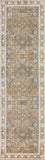 2' X 8' Brown Oriental Distressed Non Skid Runner Rug