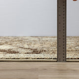 2' X 8' Brown Oriental Distressed Non Skid Runner Rug