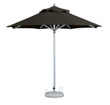 10' Black Polyester Round Market Patio Umbrella