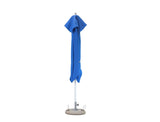 10' Blue Polyester Round Market Patio Umbrella