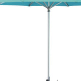 10' Aqua Polyester Round Market Patio Umbrella