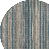 6' Brown Round Ombre Tufted Handmade Area Rug