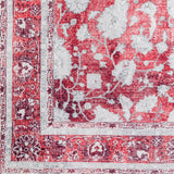 9' X 13' Blue Oriental Distressed Non Skid Area Rug