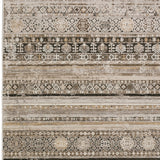 2' X 3' Grey Oriental Distressed Non Skid Area Rug