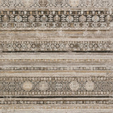 8' X 10' Brown Oriental Area Rug With Fringe