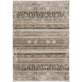 9' X 13' Brown Oriental Area Rug With Fringe