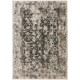 9' X 13' Blue Oriental Area Rug With Fringe