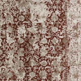 8' X 10' Red Oriental Area Rug With Fringe