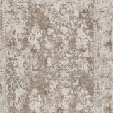 5' X 8' Brown Oriental Area Rug With Fringe