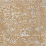 9' X 13' Brown Oriental Area Rug With Fringe
