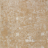 5' X 8' Beige Oriental Area Rug With Fringe
