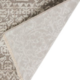 8' X 10' Gray Oriental Area Rug With Fringe