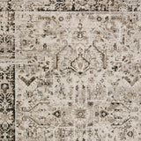 9' X 13' Gray Oriental Area Rug With Fringe