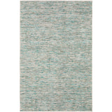 6' X 9' Green Wool Hand Loomed Handmade Area Rug