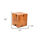 25" Gold And Clear Glass Square End Table