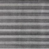 5' x 8' Black And White Striped Hand Loomed Area Rug