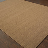 5' x 8' Tan Stain Resistant Indoor Outdoor Area Rug