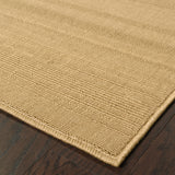 7' x 10' Beige Stain Resistant Indoor Outdoor Area Rug