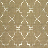 2' X 4' Tan Geometric Stain Resistant Indoor Outdoor Area Rug