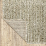 2' X 8' Grey Shag Power Loom Stain Resistant Runner Rug