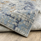 8' Sand And Ivory Geometric Power Loom Runner Rug