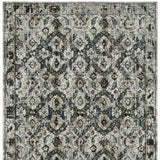 10' x 13' Black and Gray Oriental Power Loom Area Rug