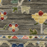 2' x 3' Blue and Gray Oriental Power Loom Area Rug