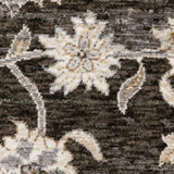 8' X 11' Gold And Ivory Oriental Power Loom Stain Resistant Area Rug With Fringe