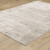 9' X 12' Blue Oriental Power Loom Stain Resistant Area Rug