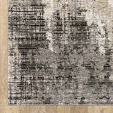 10' X 13' Gray And Ivory Abstract Power Loom Area Rug