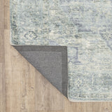 8' X 10' Tan Ivory Grey And Beige Oriental Power Loom Stain Resistant Area Rug