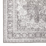 2' X 3' Grey Oriental Power Loom Stain Resistant Area Rug