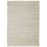 6' x 9' Beige and Ivory Geometric Power Loom Area Rug