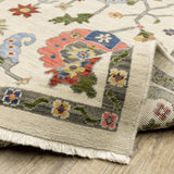 2' X 10' Charcoal Oriental Power Loom Runner Rug With Fringe