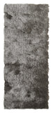 6' Charcoal Shag Hand Tufted Runner Rug
