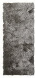 6' Charcoal Shag Hand Tufted Runner Rug