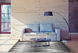5' X 8' Gray And White Geometric Area Rug