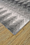 10' X 13' Gray And White Geometric Area Rug