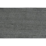 10' Gray and Black Hand Woven Runner Rug