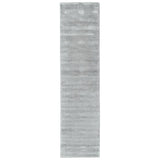 10' Gray Hand Woven Runner Rug