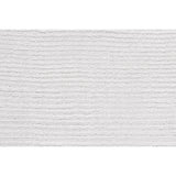 10' White Hand Woven Distressed Runner Rug