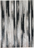 13' x 20' Beige and Black Abstract Power Loom Area Rug