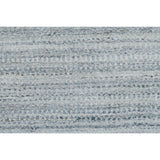 10' Blue and Gray Ombre Hand Woven Runner Rug