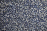 8' Ivory Red And Blue Wool Floral Hand Knotted Stain Resistant Runner Rug