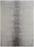 2' X 3' Ivory Gray And Black Abstract Power Loom Area Rug