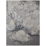 2' x 3' Gray Abstract Area Rug